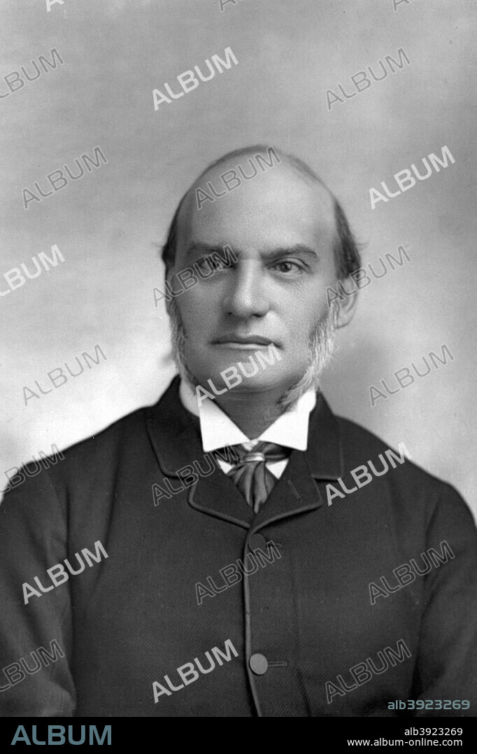Farrer Herschell (1837-1899), 1st Baron Herschell, 1890. Herschell was Lord Chancellor of Great Britain in 1886, and again from 1892 to 1895. From The Cabinet Portrait Gallery, first series, Cassell and Company Limited (London, Paris and Melbourne, 1890).