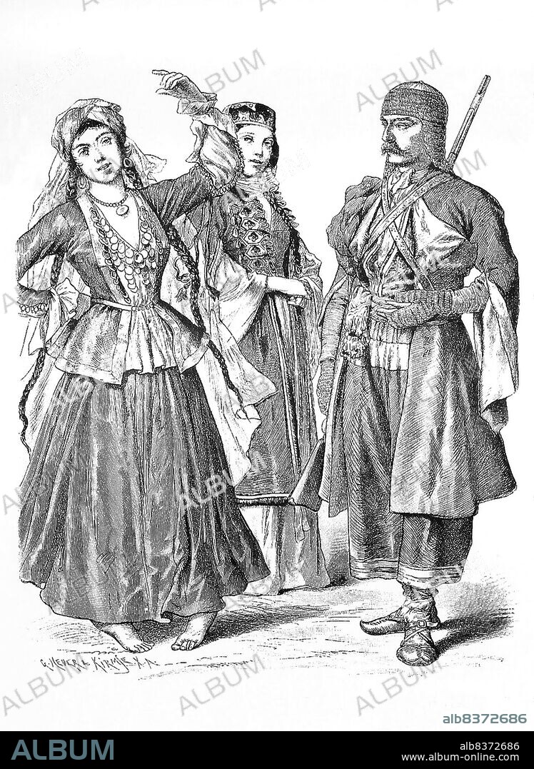 From 1861 to 1890 the Munich publishing firm of Braun and Schneider published plates of historic and contemporary costume in their magazine Munchener Bilderbogen.<br/><br/>. These plates were eventually collected in book form and published at the turn of the century in Germany and England.