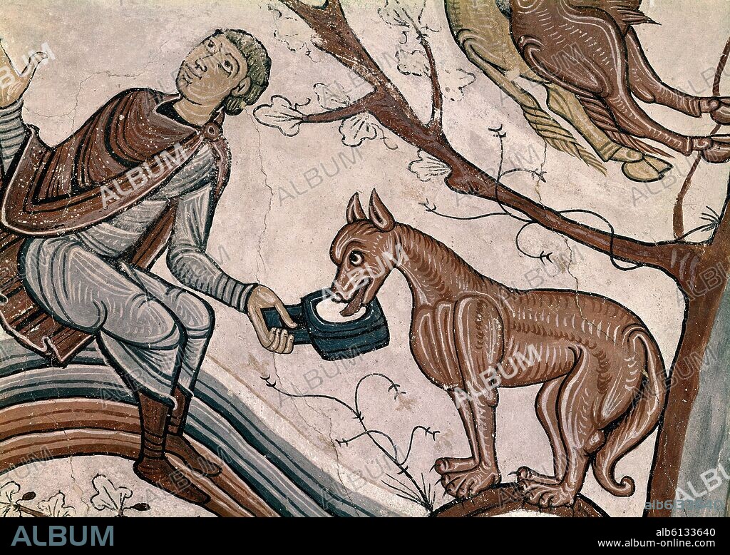 PANTEON REAL - PINTURAS ROMANICAS - AÑOS 1160/1170.