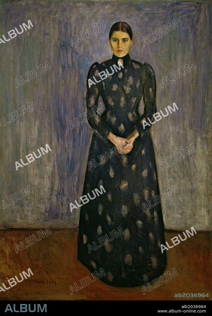 Edvard Munch / 'Inger Munch, the Painter's Sister', 1892, Oil on canvas, 172 x 122,5 cm.