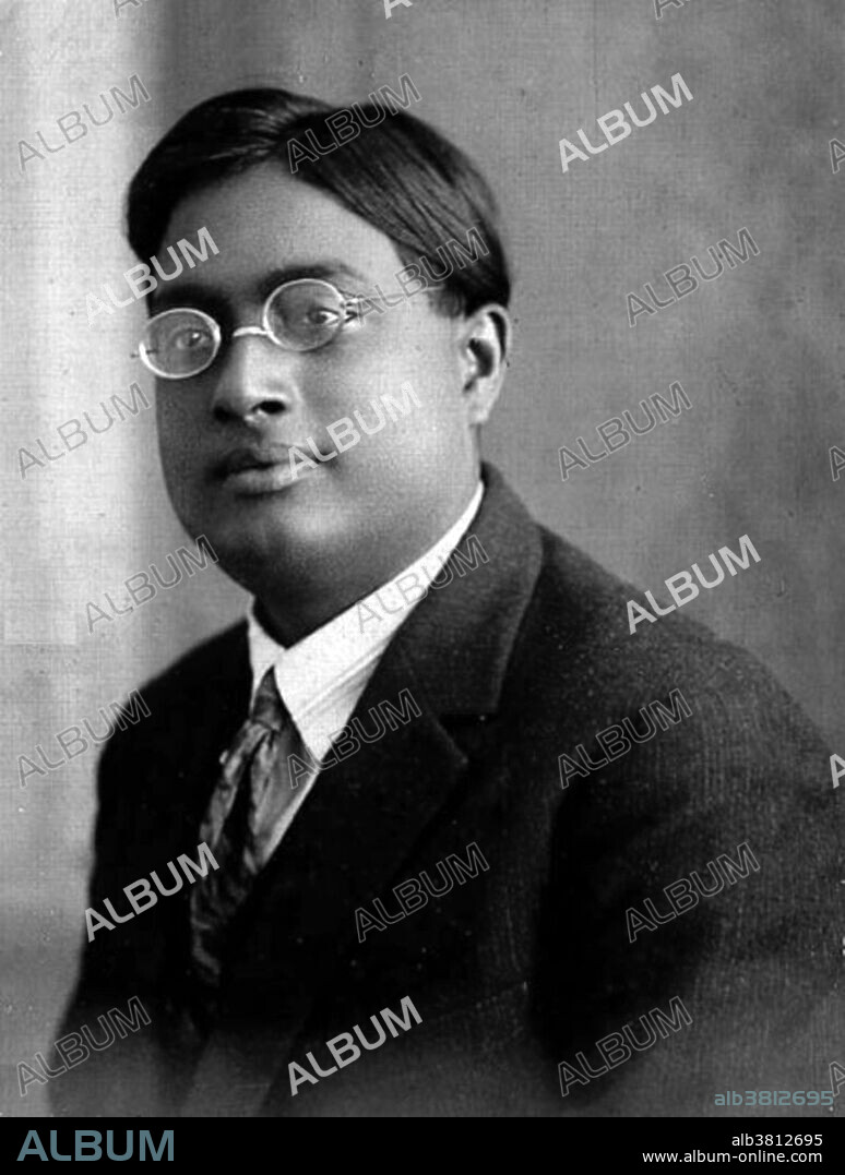 Satyendra Nath Bose (1894-1974) was an Indian mathematician and physicist noted for his collaboration with Albert Einstein in developing a theory regarding the gaslike qualities of electromagnetic radiation. He is best remembered for his work on quantum mechanics in the early 1920s, providing the foundation for Bose-Einstein statistics and the theory of the Bose-Einstein condensate.