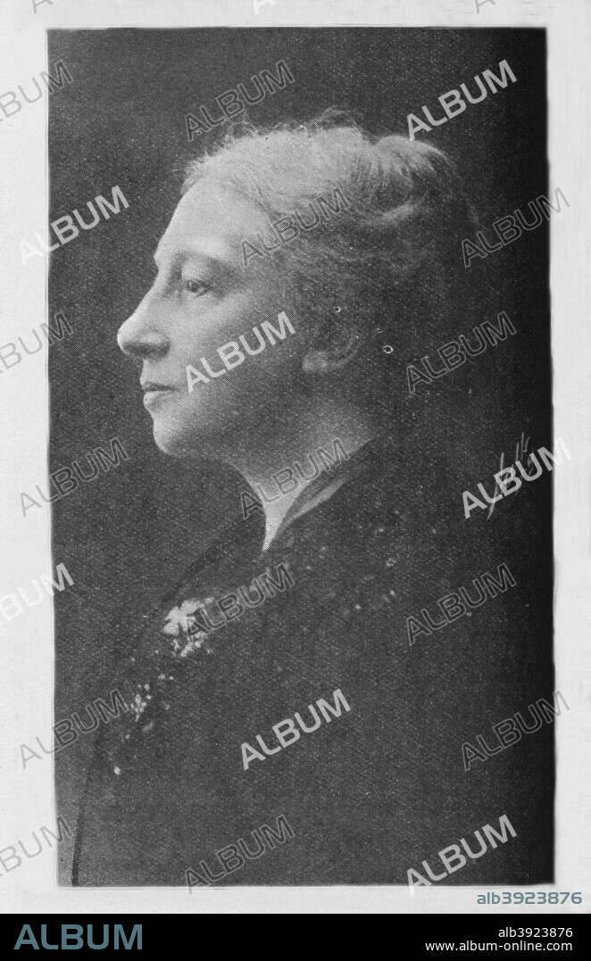 'Lady Gregory', 1911, (1934). Lady Isabella Augusta Gregory nee Persse (1852-1932), Irish playwright and founder of the Abbey Theatre in Dublin. From The Bookman - Special Christmas Number 1934. [Hodder and Stoughton, London, 1934].