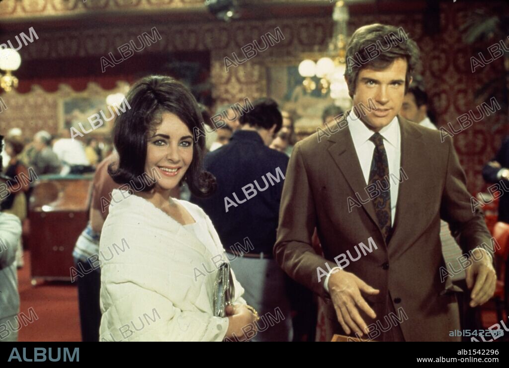 ELIZABETH TAYLOR and WARREN BEATTY in THE ONLY GAME IN TOWN, 1970, directed by GEORGE STEVENS. Copyright 20TH CENTURY FOX.