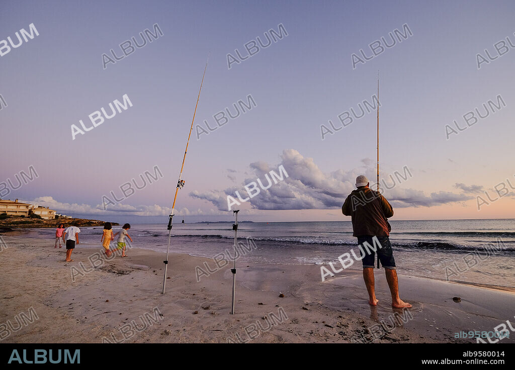 Ses Covetes beach, protected natural area, Campos, Mallorca, Balearic Islands, Spain, Europe.