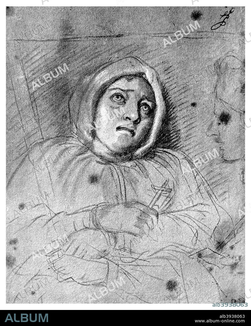 The Marquise de Brinvilliers before execution, 1676 (1956). Marie-Madeleine-Marguerite d'Aubray, Marquise de Brinvilliers (1630-1676) was a French noblewoman and serial killer who poisoned several members of her family in order to inherit their property. She was beheaded and burnt at the stake for her crimes. A print from People, a volume about the origin and early history of many things, common and less common, essential and inessential, by Readers Union, the Grosvenor Press, London, 1956.