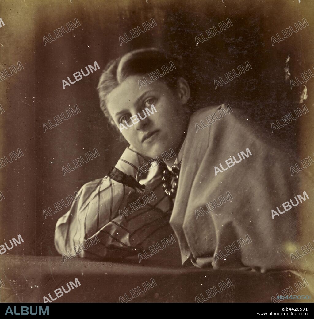 April (Miss Mary MacGregor), Ronald Ruthven Leslie-Melville (Scottish,1835 - 1906), England, 1860s, Albumen silver print, 19.3 × 17.9 cm (7 5/8 × 7 1/16 in.).