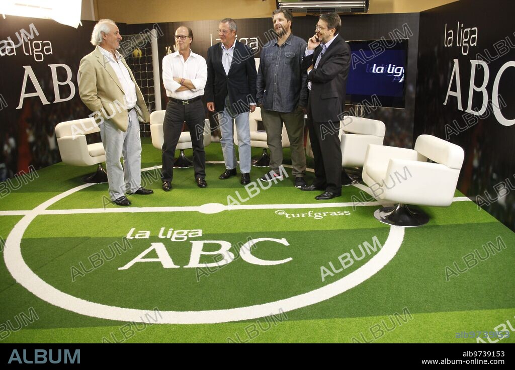 Madrid 10-7-2013 La Liga ABC, talk show directed by Fernando Rodríguez Lafuente, director of the ?ABC Cultural? supplement. Today the speakers are: Jaime González, ABC's opinion chief, and the columnists Ignacio Camacho, David Gistau and Ignacio Ruiz Quintano. Photo: Juan Piedra Archdc.