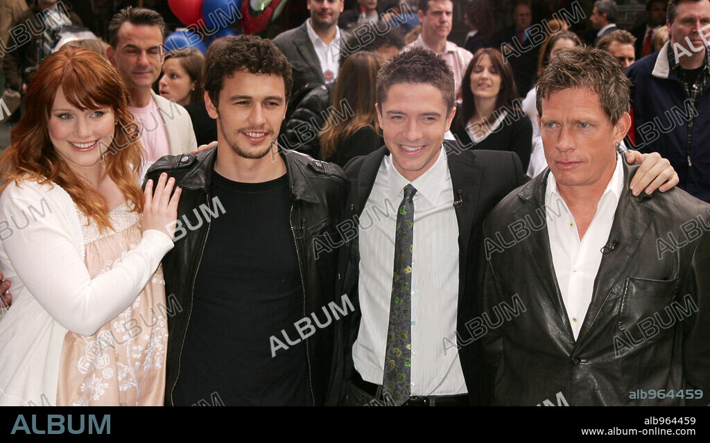 Apr 30, 2007 - New York, NY, USA - Actors BRYCE DALLAS HOWARD, JAMES FRANCO, TOPHER GRACE and THOMAS HADEN CHURCH  from the cast of the new movie 'Spider-Man 3' at the 'Today' show held at Rockefeller Plaza. 30/04/2007