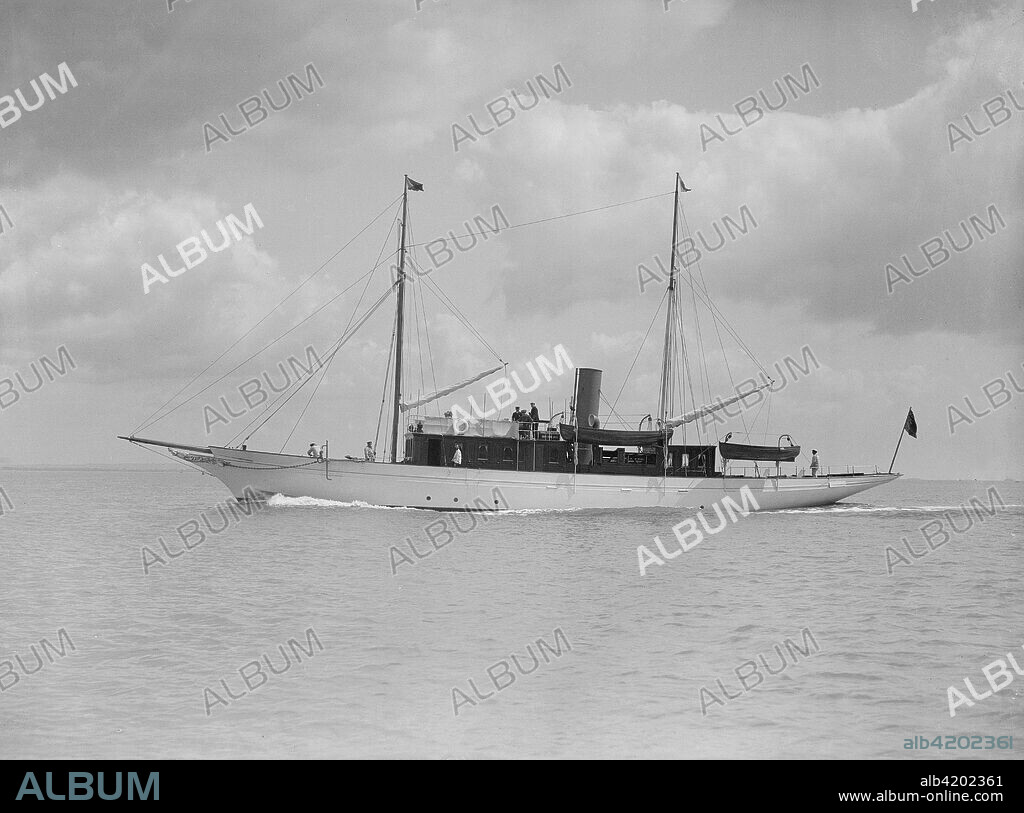 The steam yacht 'Ursula', 1911.