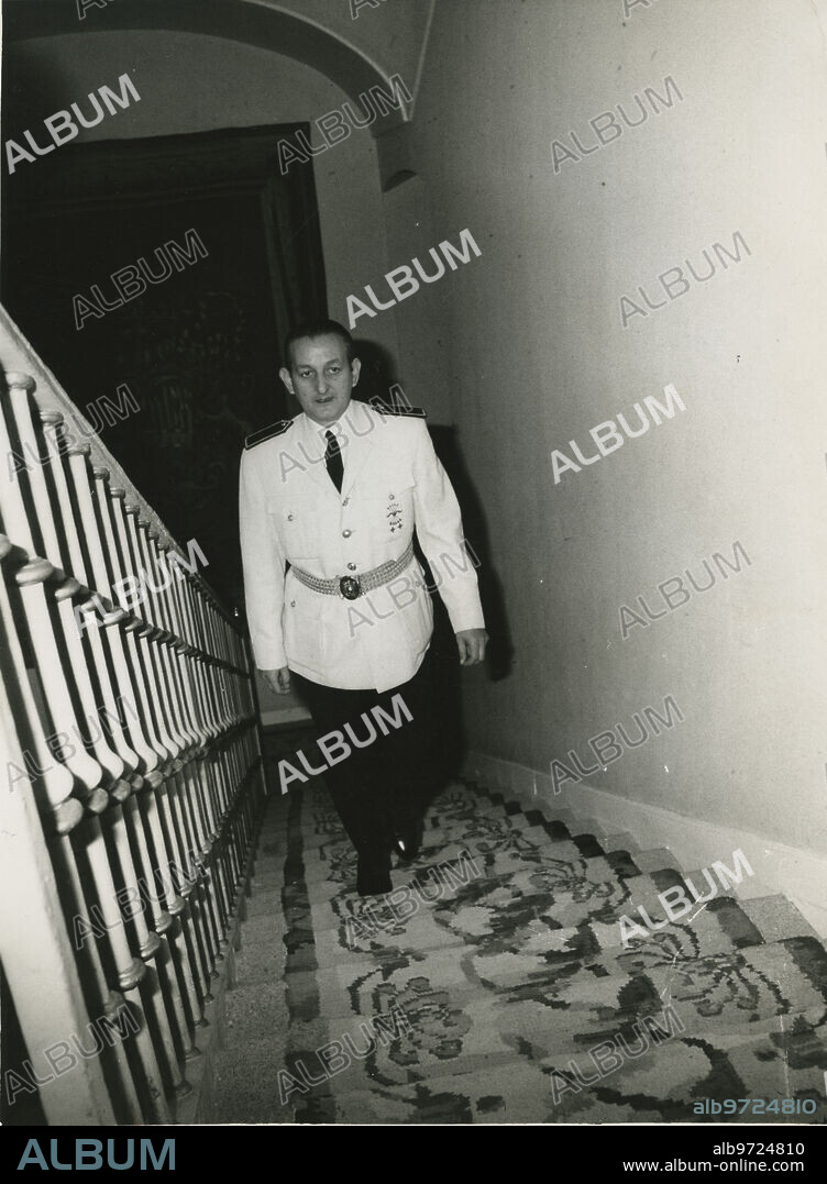 Madrid, 31 de octubre de 1969. Torcuato Fernández Miranda, recién nombrado ministro del Movimiento, llegando al Palacio del Pardo para asistir al primer consejo de Ministros tras la remodelación de octubre.