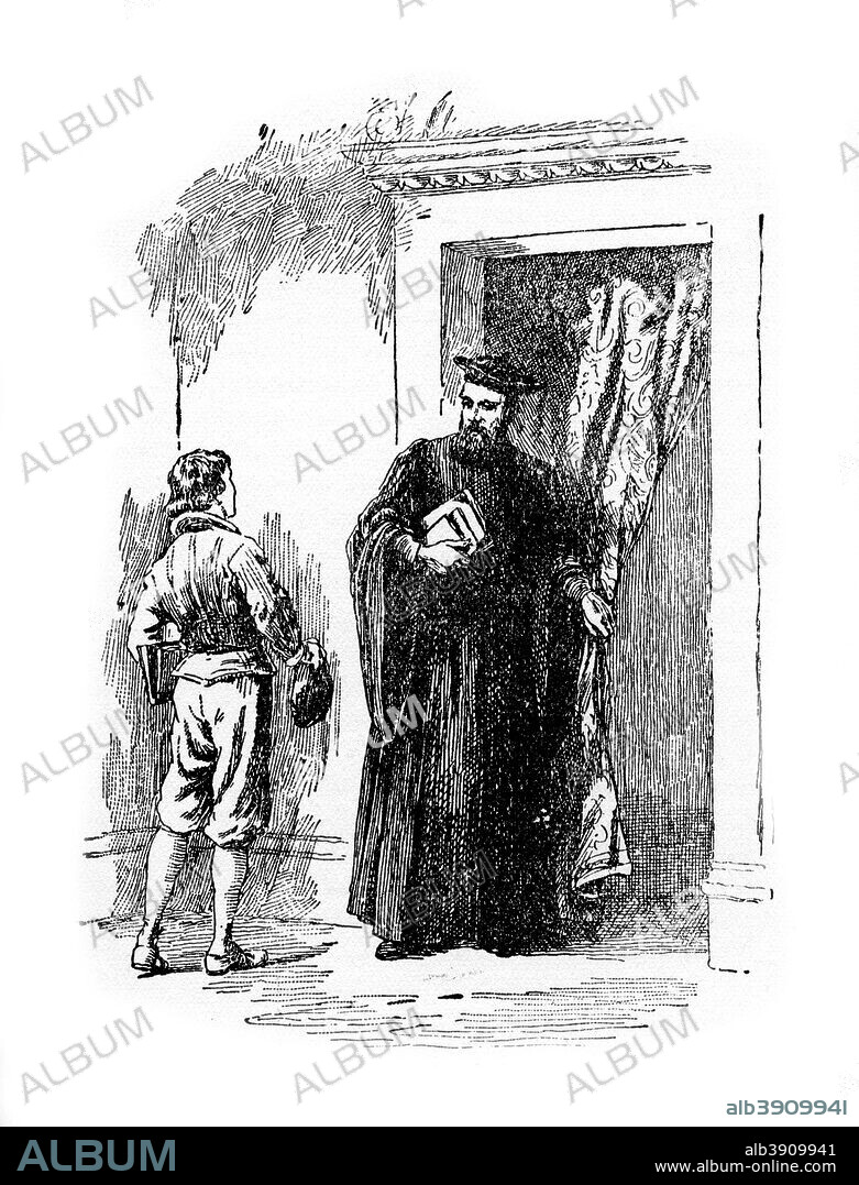 The young Galileo and Ostilio Ricci, (20th century). Ricci (1540-1603) was court mathematician to Grand Duke Francesco of Tuscany. Galileo enlisted his help in trying to persuade his father to allow him to abandon his medical studies for mathematics.