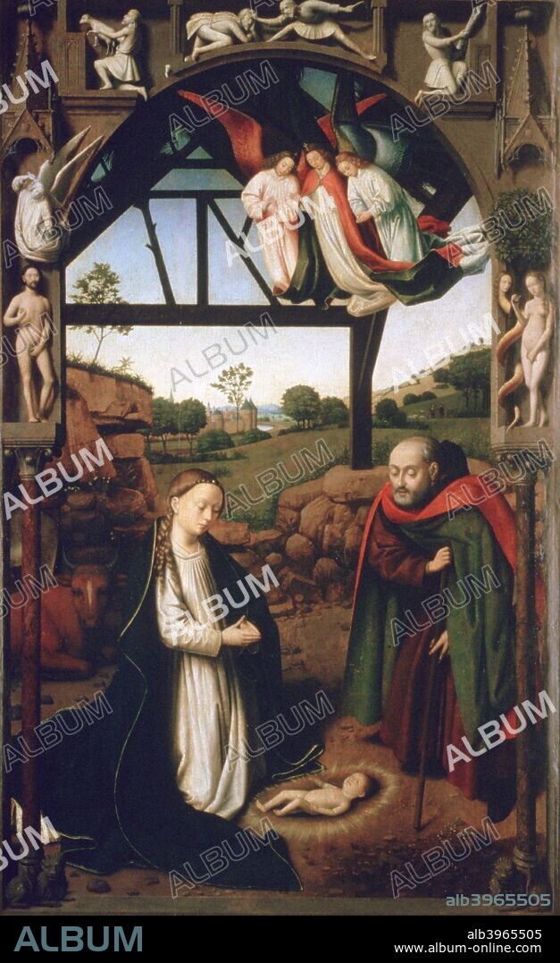 'Nativity', 1452. From the collection of the Groeninge Museum, Bruges.