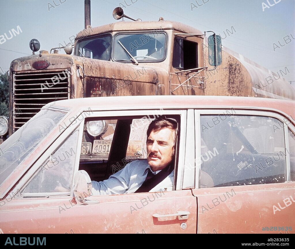 DENNIS WEAVER in DUEL, 1971, unter der Regie von STEVEN SPIELBERG. Copyright UNIVERSAL PICTURES.
