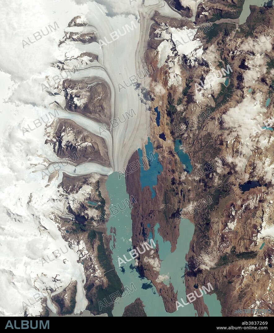 Upsala Glacier, Argentina, Satellite View
