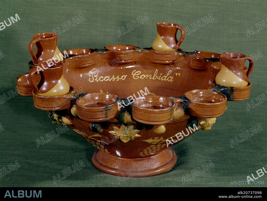 CUERVERA RECIPIENTE DE BARRO PARA LA CUERVA.