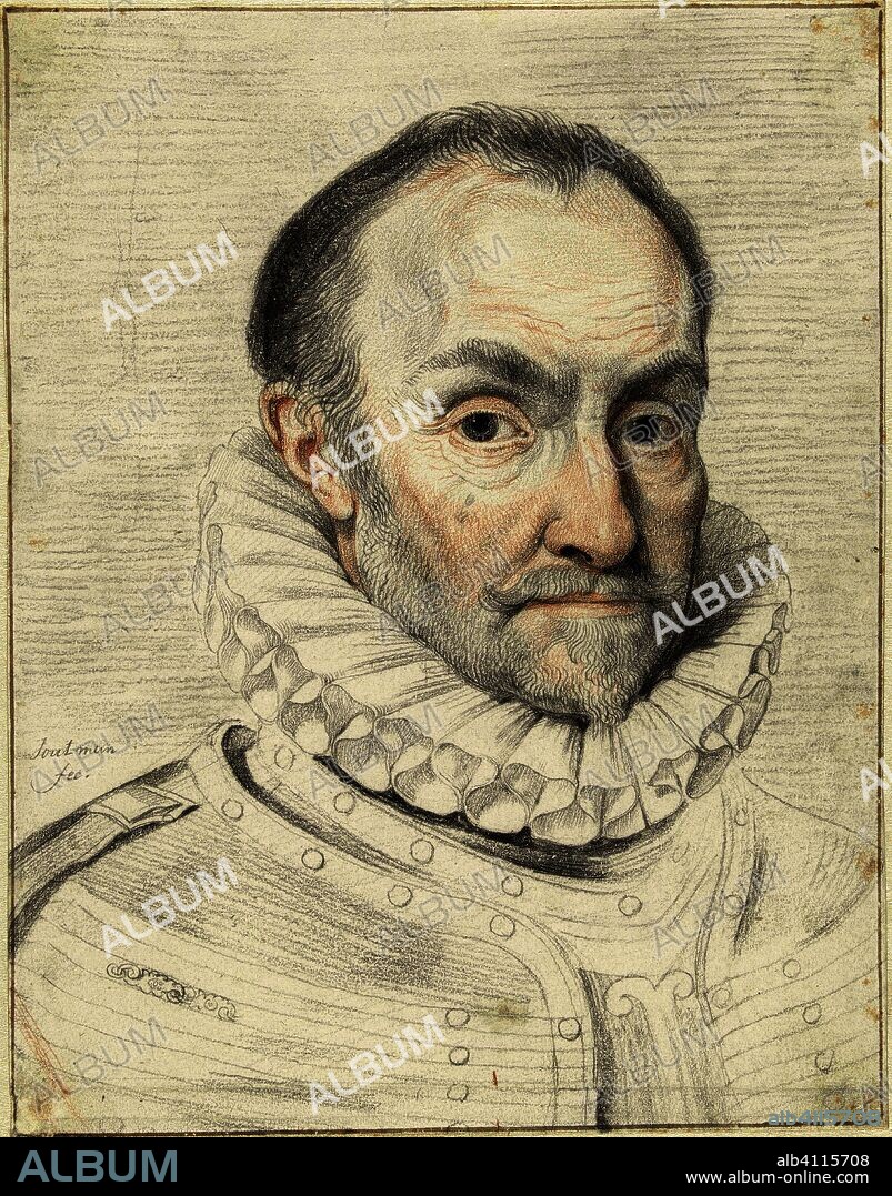 Portrait of Prince William I. Draughtsman: Pieter Claesz. Soutman. Dating: 1638 - 1643. Measurements: h 233 mm × w 181 mm.