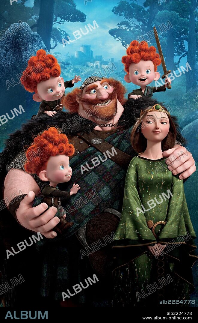 Poster de BRAVE, 2012, dirigida por BRENDA CHAPMAN y MARK ANDREWS. Copyright PIXAR ANIMATION STUDIOS/WALT DISNEY PICTURES.