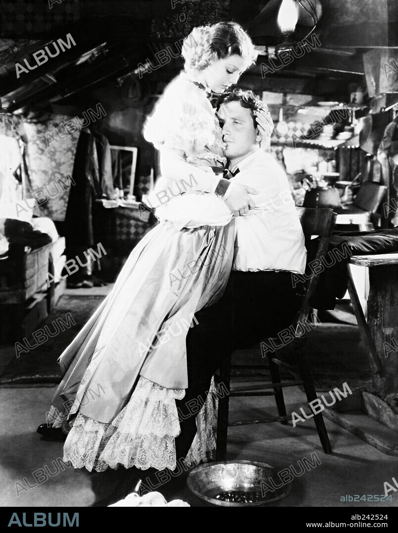 LORETTA YOUNG and SPENCER TRACY in A MAN'S CASTLE, 1933, directed by FRANK BORZAGE. Copyright COLUMBIA PICTURES.