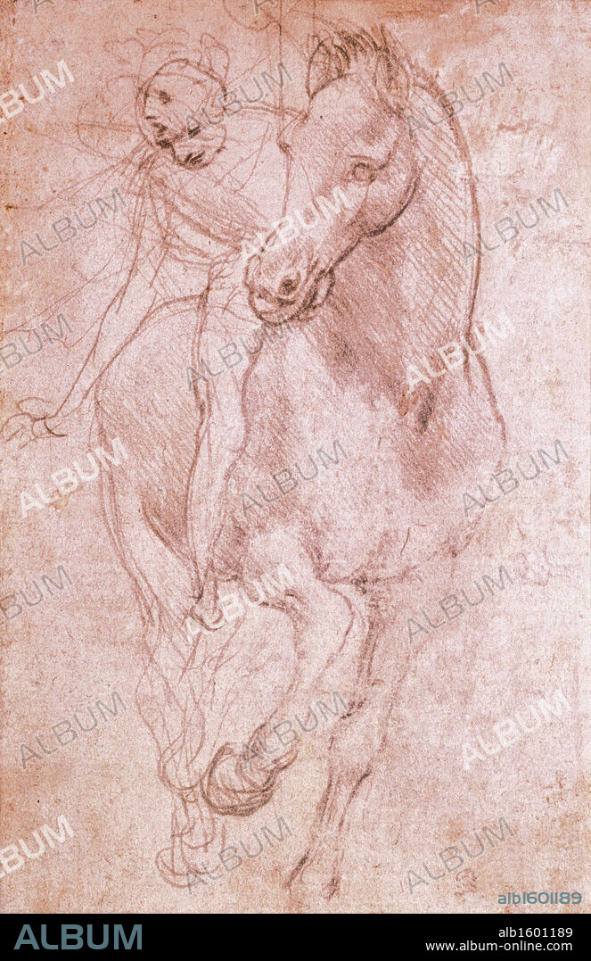 Horse & Rider  Leonardo da Vinci (1452-1519 Italian)  Private Collection.