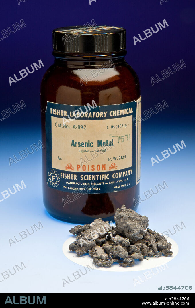 Editorial use only . Arsenic, a notoriously poisonous element.