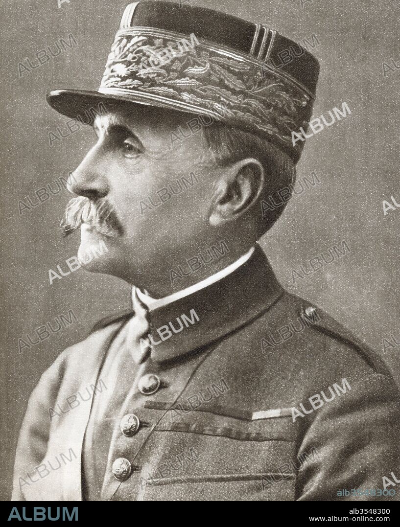 Ferdinand Foch, 1851 –1929. French soldier, military theorist, and First World War hero. From The Story of 25 Eventful Years in Pictures, published 1935.