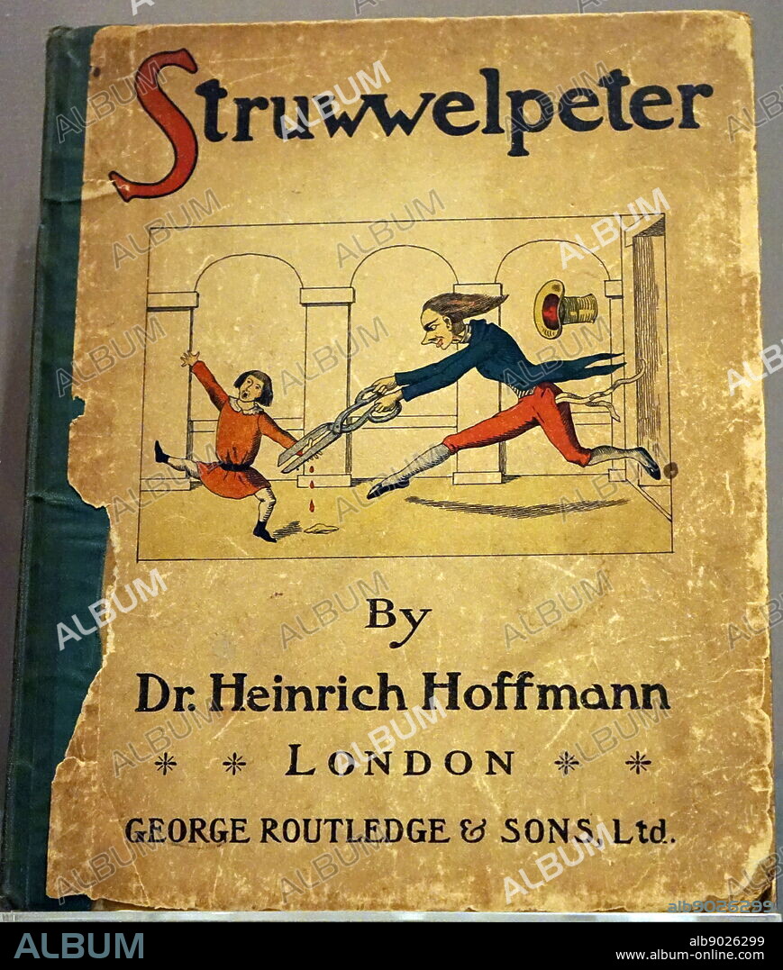 Der Struwwelpeter, an 1845 German children's book by Heinrich Hoffmann. It comprises ten illustrated and rhymed stories, mostly about children. Each has a clear moral that demonstrates the disastrous consequences of misbehaviour in an exaggerated way1848 English version of.