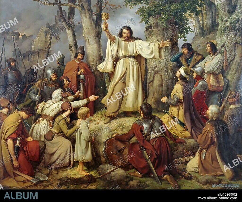 CARL FRIEDRICH LESSING. The Hussite Sermon.