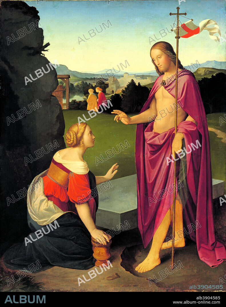 JOHANN FRIEDRICH OVERBECK. Easter Morning. Date/Period: Ca. 1818. Painting. Oil on canvas. Height: 1,310 mm (51.57 in); Width: 1,020 mm (40.15 in).