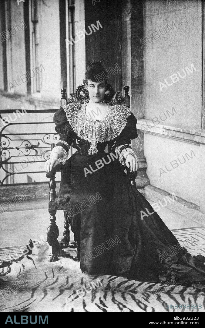 Princess Helene of Orleans, late 19th-early 20th century. Portrait of British-born Helene d'Orleans, Duchess of Aosta (1871-1951) who married Emanuele Filiberto, Duke of Aosta.