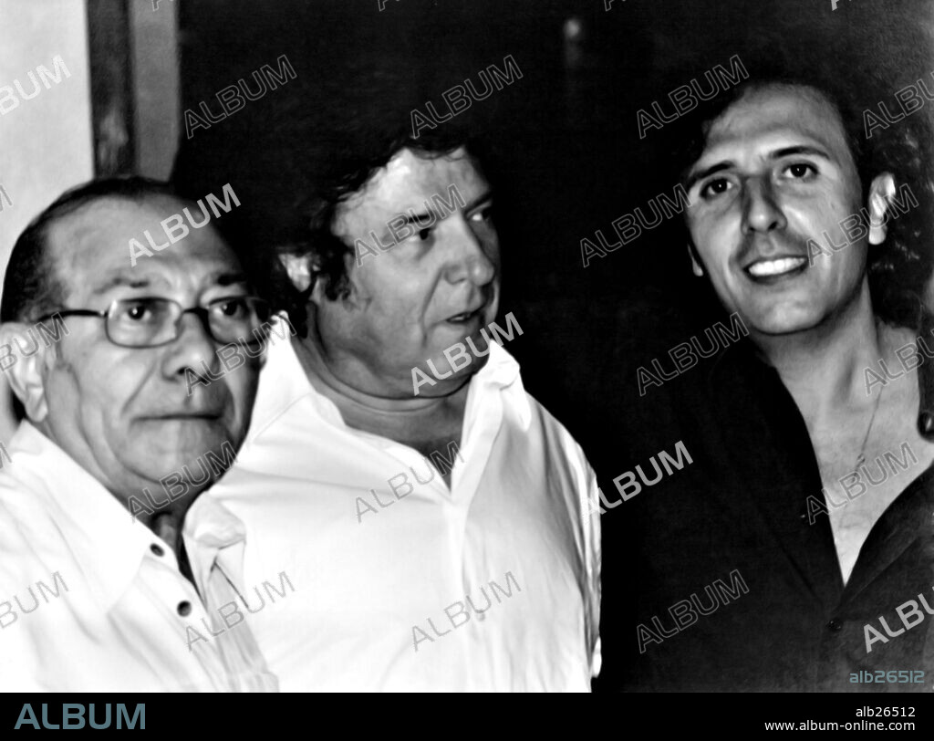 Juan "Habichuela" (Juan Carmona Carmona), Enrique Morente y Juan Carlos Romero. Corral del Carbón, Granada. 2003.