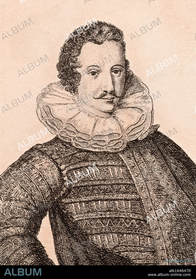 Isaac Oliver circa 1565-1617 French born English miniaturist From 75 Portraits Of Celebrated Painters From Authentic Originals etched by James Girtin Published London 1817.