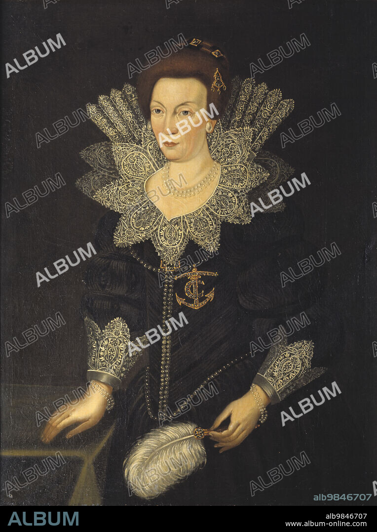 ANON. Kristina, i.e. (1573-1625), princess of Holstein-Gottorp, queen of Sweden,  married to Charles IX, King of Sweden, 17th century.