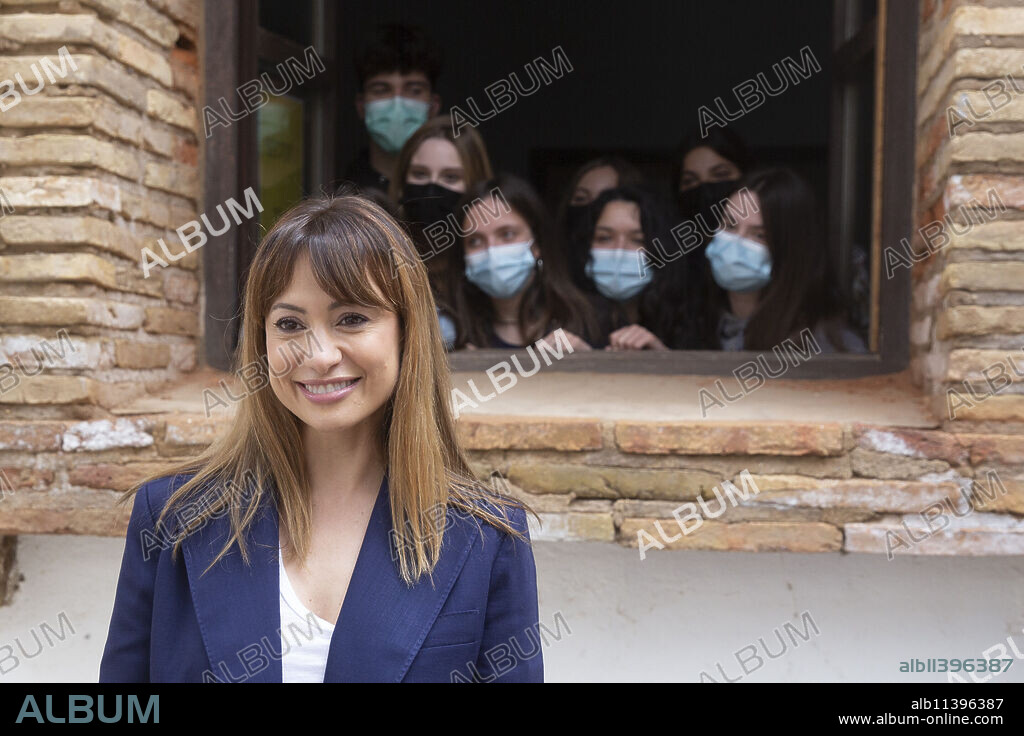 Natalia Verbeke attends to Ana Tramel. El juego premiere during the Lo que viene Film Festiva May 13, 2021 in Bardenas Reales, Spain Navarra, Spain.