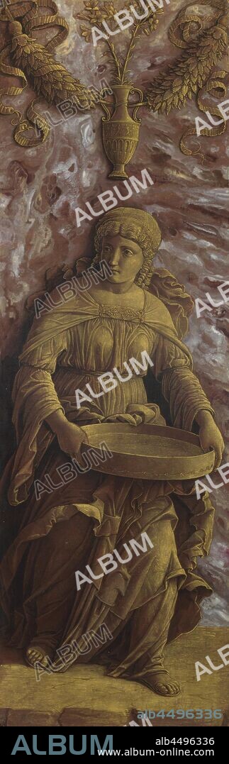 ANDREA MANTEGNA. The Vestal Virgin Tuccia with a Sieve.