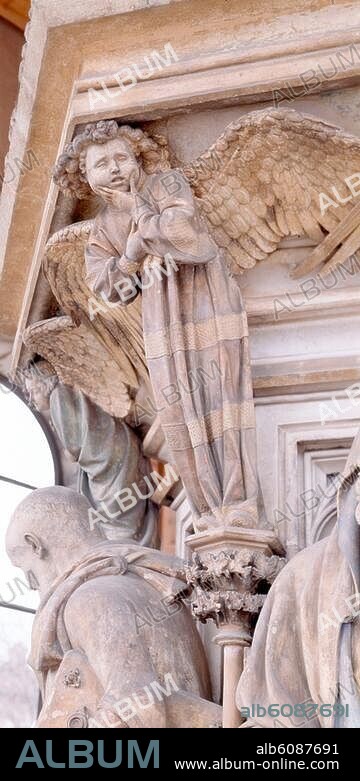 Puits de Moise, Claus Sluter, detail ange.