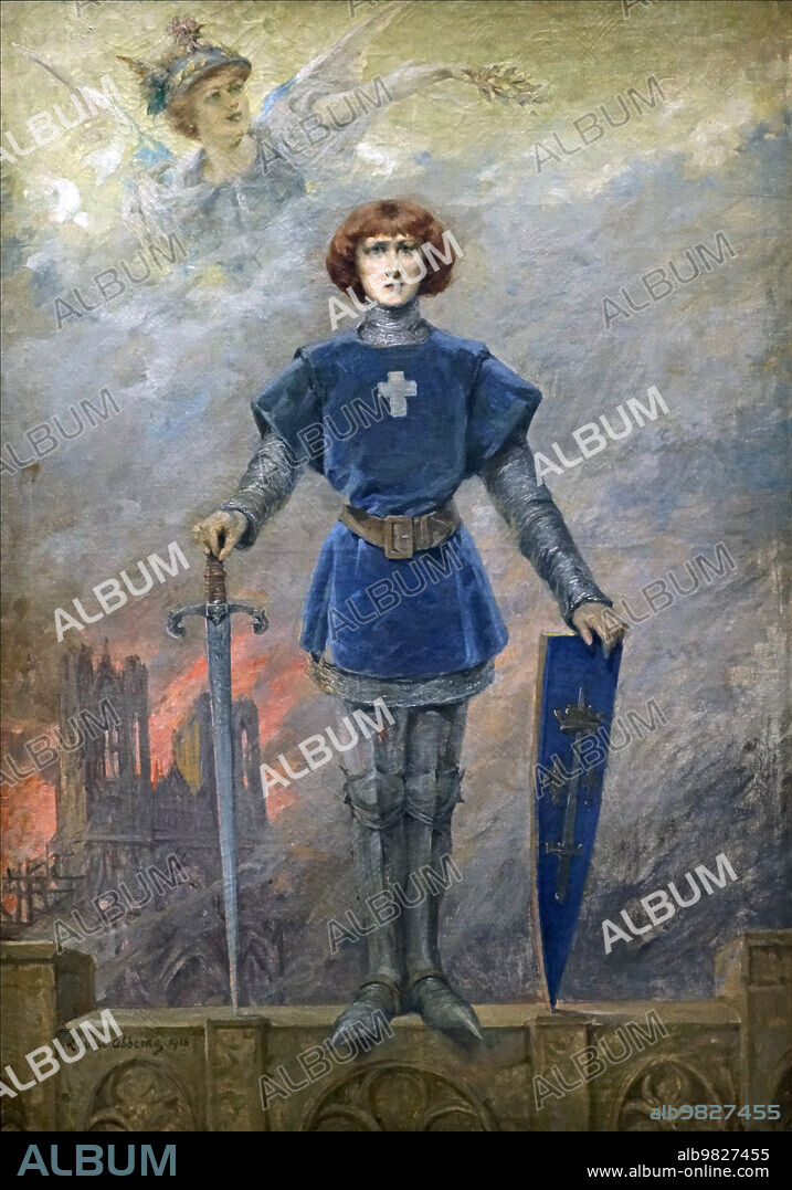 LOUISE ABBEMA. Jeanne d'Arc sauvant la France (Portrait de Sarah Bernhardt).