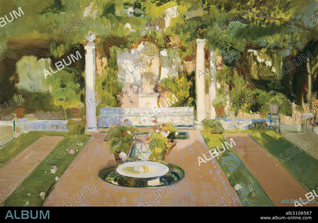 JOAQUIN SOROLLA. Jardín de la casa del artista VIII.