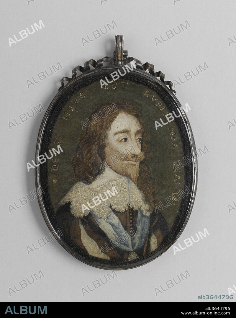 Charles I. Artist: After an engraving of by Wenceslaus Hollar (Bohemian, Prague 1607-1677 London). Culture: British. Dimensions: H. 6 x W. 4 1/2 inches (15.2 x 11.4 cm). Date: 1650-70.
This miniature portrait of Charles I is one of the most technically accomplished examples of professional seventeenth-century needlework. In addition to this miniature, other examples include: two in the Victoria and Albert Museum, one in the Wallace Collection in London, one in Rosenborg Castle in Copenhagen, and one in the collection of John H. Bryan, which is housed in a silver-gilt frame engraved with the royal armorial and date of Charles's execution, 30 January 1648 (old calendar). Like a painting in silk thread, this miniature represents the merging of two English artistic traditions--a naturalistic rendering of faces using fine techniques such as split stitch, which had been in use in England since the twelfth century, and the painted miniature portrait, a courtly fashion that began during the reign of Henry VIII.
The king's likeness has been taken with great fidelity from a 1641 etching by Wenceslaus Hollar, which was itself ultimately derived from a chain of different prints based on a painted portrait by Anthony van Dyck of Charles I and his consort, Henrietta Maria, painted in 1632. Oliver Millar has noted that van Dyck's painting is in itself a reworking of the original composition by Daniel Mytens of ca. 1630-32, in the Royal Collection, Hampton Court Palace.
The embroidery is contained within a glazed silver frame with molded edges and a suspension loop at the top, flanked on either side by a spiral ribbon cresting. The glass has beveled edges, and its various imperfections and minute air bubbles suggest that it is original to the period. An example of what Daphne Foskett calls a "cabinet miniature," it was intended to be mounted in a cabinet or placed on a table.
The bust of Charles is slightly raised from the flat gray-green satin background, an effect produced by the portrait's having been stitched on satin. The king's characteristic hairstyle, pointed beard, and upturned moustache are convincingly shaded in various tones of brown, brown-red, and light blond threads. Strands of hair are worked directly on the satin, with the raised portion skillfully merged into the background. The cheeks and jawline are also enhanced by shadowy tones that suggest both stubble and facial bone structure. Each thread is worked in a virtuoso technique that varies the stitch length, tension, and twist in such a way as to manipulate the play of light over the silk fibers. The intensity of detail can be grasped in a number of passages, such as Charles's right eye, which is created from an amalgam of minute stitches. One can see under magnification that the lower lid is outlined by a minute pink thread, couched down, and worked over by a mass of flesh-toned silk. The iris is laid down in several shades of blue thread, separated from the black pupil by a lighter couching thread, which not only suggests depth by pulling the other threads around the pupil, but also creates the catch-light that defines Charles's expression.
The extraordinarily developed detail of this and the other, similar miniature portraits of the king led at one time to their being dated to the later eighteenth century, when interest in the cult of the martyred king was still strong. J.L. Nevinson, however, demonstrated the use of such techniques in other works that can be firmly placed in the period between 1650 and the end of the seventeenth century, including an embroidered bookbinding with a detailed portrait of a youth now in the Houghton Library at Harvard University that contains a copy of Hopkins's Psalms dated 1648. It is likely then that the miniature was produced in the second half of the seventeenth century, either before or, as Nevinson posited, in the years immediately following the Restoration and is thus part of the imagery associated with the cult of the Royal Martyr.
The link with the cult of Charles the Martyr is made explicit by the embroidered inscription, a quotation from Psalm 18, which associates Charles directly with the Old Testament patriarch King David: "Deus meus est Rvpis mea Psa: 18." The reference is to Psalm 18:2-3, which invokes God's protection against his enemies: "The Lord is my rock, and my fortress, and my deliverer; my God, my strength in whom I will trust; my buckler, and the horn of my salvation, and my high tower. I will call upon the lord, who is worthy to be praised: so shall I be saved from mine enemies." Although the connection between contemporary monarchs and King David was a commonplace one, the specific association made here, of Charles I with the Psalms of King David, assumed a central importance in his posthumous cult. It drew from that most popular of all commemorative works, the literary "self-portrait" of the martyred king, the Eikon Basilike, a book notionally containing Charles Stuart's own apologia for his life and reign, which, with its inclusion of the king's favorite prayers and psalms, offered a kind of spiritual autobiography. Both the prayers and the meditations of the Eikon Basilike explicitly echo the Psalms of David. Indeed, the embroidered image is taken directly from a print that serves as the frontispiece of the Reliquiae Sacrae Carolinae of 1651, an expanded edition of the king's works with a bound-in 1649 version of the Eikon Basilike. As Elizabeth Wheeler has shown, the "repeated evocation of the Psalms, the emphasis on conscience, the insistence on the depth and sorrow of his sufferings" found in this work all presented a figure intimately accessible to ordinary laymen and women.
This intimacy was reflected in small-scale portraits like the present example and other small commemorative objects that were made in the years immediately after the king's execution. They reflect, too, the peculiarly private aspect of mourning for the king that characterized the ten-year period before the Restoration, during which time there were few permitted outlets for public grief. As Lois Potter has suggested, this circumstance conditioned the nature of the ensuing cult of the martyred king and in particular stimulated the production of such small, intimate kinds of memorial art. The inclusion of the scriptural inscription explicitly offered up the image of the martyred king as a spiritual model. The tradition that the monarch's own hair was worked into the image would have further emphasized the character of a relic. A number of such objects are recorded in the former collection of Percival D. Griffiths. 
A poem by Jeremiah Wells (1646-1679), written in reaction to an analogous small-scale portrait of Charles drawn in ink on parchment, which he saw in the library of St. John's College, Oxford, in 1665, vividly conveys the ecstatic emotions such portraits could summon up. In the latter portrait, the identification of Charles with King David is made literally indelible, for the lines of the face and hair are rendered in minute script that supposedly contain the whole Book of Psalms, or at least the Penitential Psalms. In a manuscript draft of the poem (later amended), Wells begins: "Wash thy impure feet, and trembling trace / With wary steps this more than sacred place." The first stanza of the published version continues in similarly hyperbolic fashion, mystically equating the king's body with the divine word:
"With double reverence we approach to look
On what's at once a picture and a book:
Nor think it Superstition to adore
A king made now more sacred then before . . .
The object here's Majestick and divine,
Divinity does Majesty enshrine . . ."
A portrait of the playwright Thomas Killigrew, painted by William Shephard one year after the king's execution, when Killigrew was in Venice as the political agent of the exiled Charles II, provides visual evidence, similarly rhetorical, as to how such images of the king were used. Killigrew sits at his desk with a (somewhat larger) portrait of Charles I on the wall behind him. He adopts a classic attitude of melancholy, which in other circumstances might have signified merely his own creative temperament, but which in this context may be taken to connote a stoical, philosophical grief for the executed king. His loyalty to the Stuart cause is further underlined by the copy of the Eikon Basilike that lies beneath the pile of his own plays. It is easy to imagine the embroidered portrait miniature eliciting similar kinds of response.
[Jonathan Tavares and Andrew Morrall, adapted from English Embroidery from The Metropolitan Museum of Art, 1580-1700: 'Twixt Art and Nature / Andrew Morrall and Melinda Watt ; New Haven ; London : Published for The Bard Graduate Center for Studies in the Decorative Arts, Design, and Culture, New York, The Metropolitan Museum of Art, New York [by] Yale University Press, 2008.].