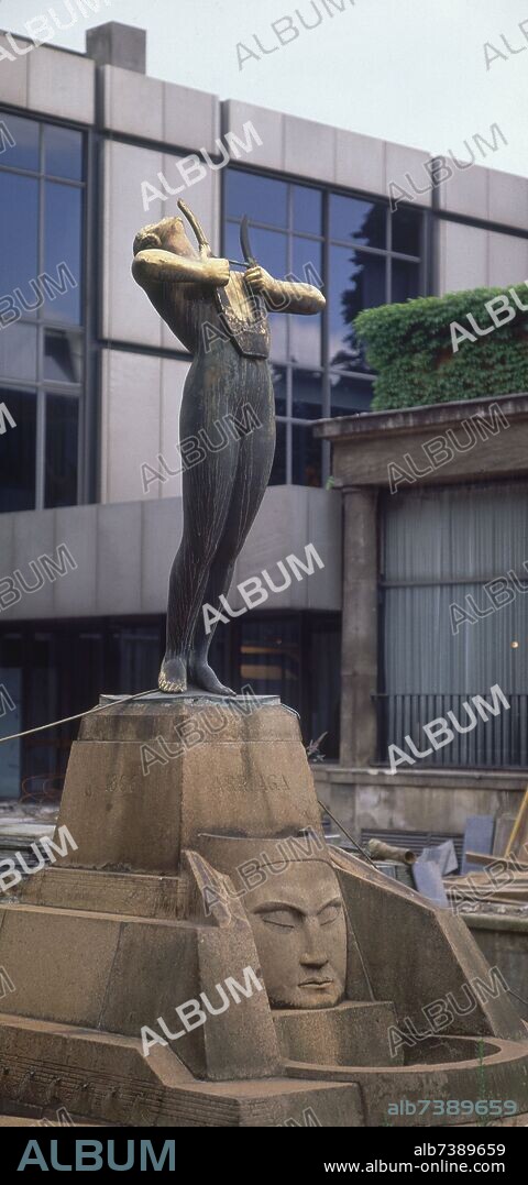 FRANCISCO DURRIO (1868-1940). MONUMENTO AL COMPOSITOR JUAN CRISOSTOMO ARRIAGA (1806/1826) - MONUMENTO EMPEZADO EN 1906 Y TEMINADO EN 1933.