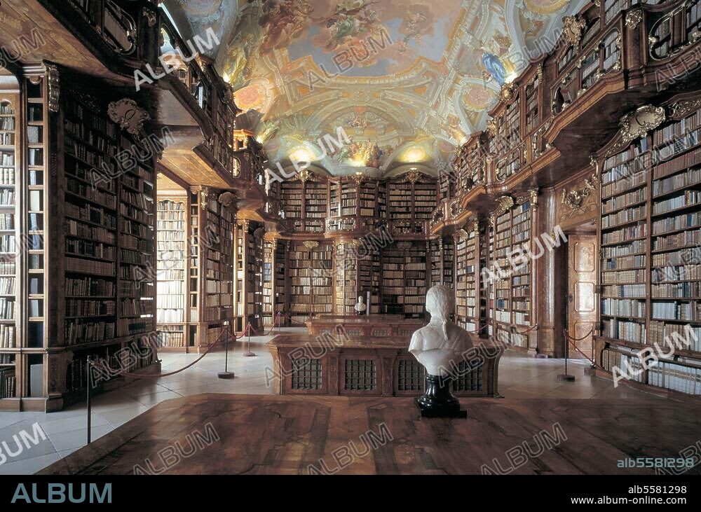 St. Florian, Stift / Bibliothek, 1718-24 © Achim Bednorz Filmsize: 6 × 9 cm.