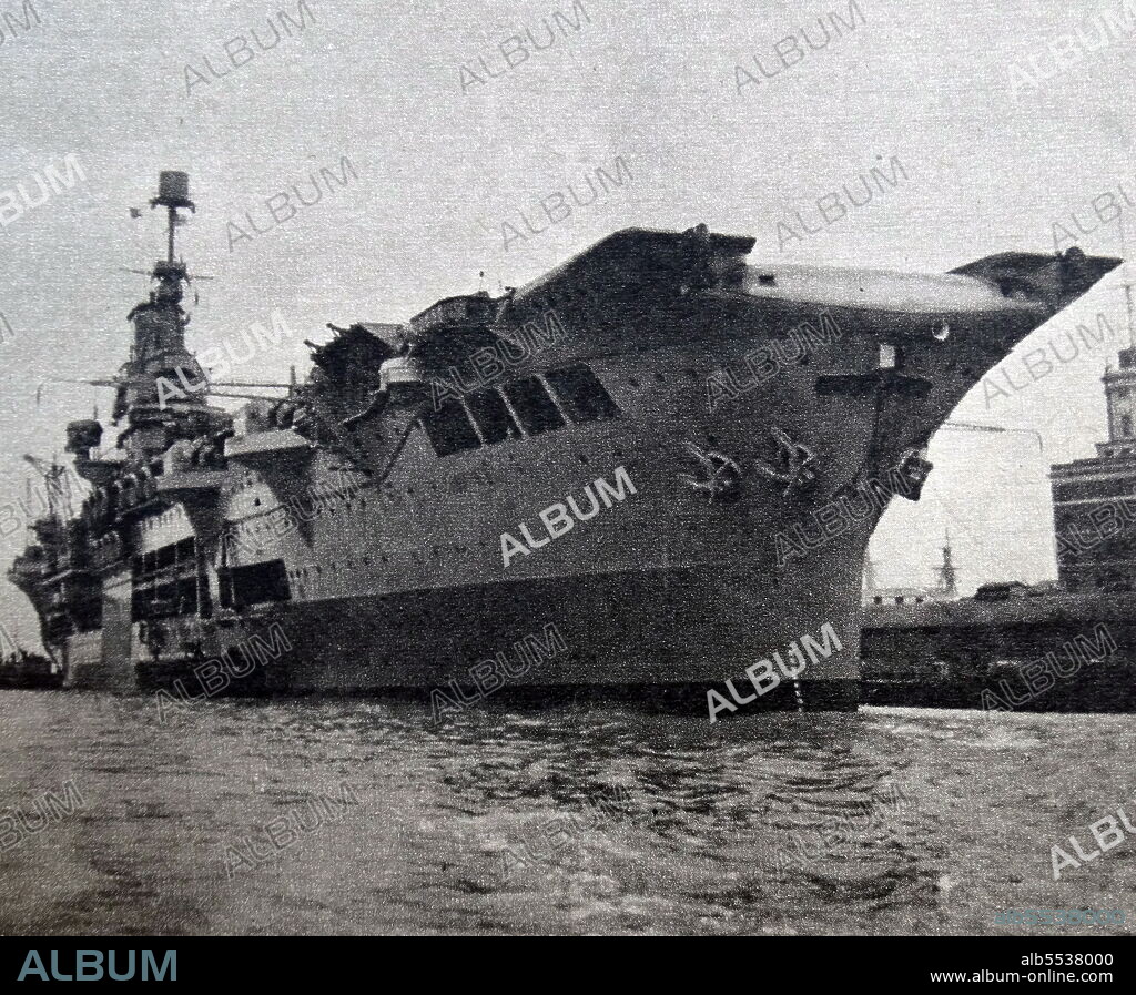 HMS Ark Royal was an aircraft carrier of the Royal Navy that was operated during the Second World War. Designed in 1934 to fit the restrictions of the Washington Naval Treaty, Ark Royal was built by Cammell Laird at Birkenhead, England, and completed in November 1938. Ark Royal operated in some of the most active naval theatres of the Second World War. She was involved in the first aerial and U-boat kills of the war, operations off Norway, the search for the German battleship Bismarck, and the Malta Convoys. She was torpedoed on 13 November 1941 by the German submarine U-81 and sank the following day.