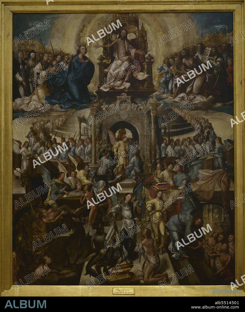 PORTUGUESE MASTER OF 1549.. Maestro de 1549. "El Juicio Final". Oleo sobre madera de roble, 1540-1550. Procedente del Monasterio de Sao Bento da Saúde, Lisboa, Portugal. Museo Nacional de Arte Antiguo (MNAA). Lisboa. Portugal.