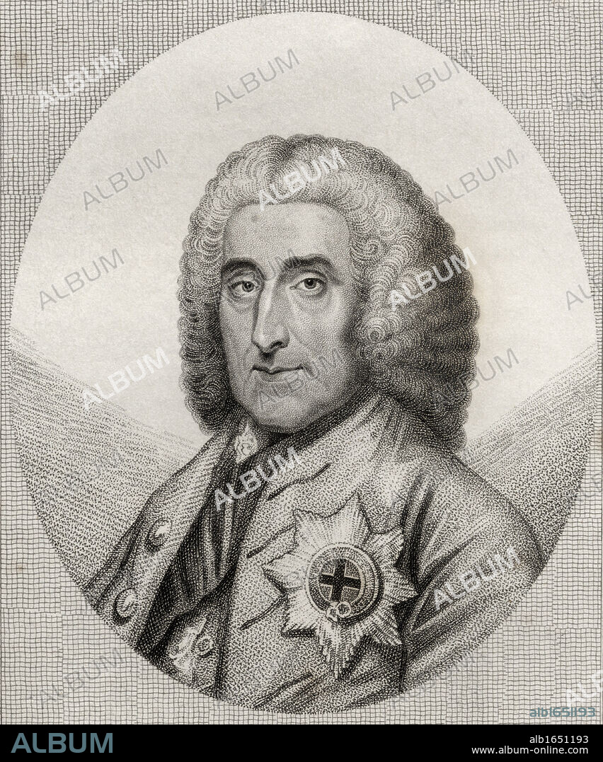 Philip Stanhope 4th Earl of Chesterfield 1694 n 1773 British statesman and man of letters From the book A catalogue of Royal and Noble Authors Volume IV published 1806.