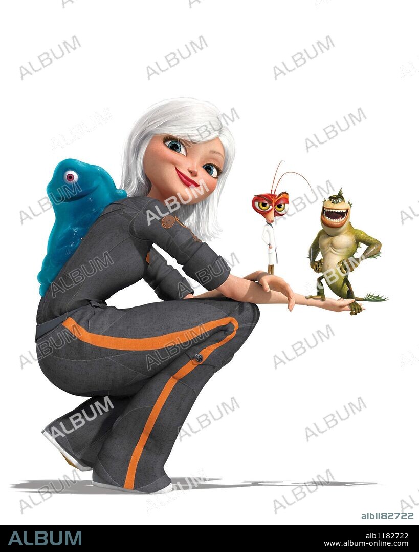 MONSTRUOS CONTRA ALIENIGENAS, 2009 (MONSTERS VS. ALIENS), dirigida por CONRAD VERNON y ROB LETTERMAN. Copyright Dream Works animation.
