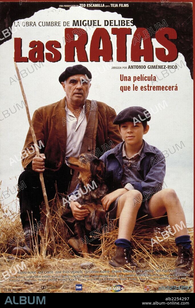 PELICULA : LAS RATAS , 1998. BASADA EN LA NOVELA HOMONIMA DE MIGUEL DELIBES. DIRECTOR , ANTONIO GIMENEZ RICO. ACTORES , JUAN LUIS VALVERDE Y FRANCISCO ALGORA.