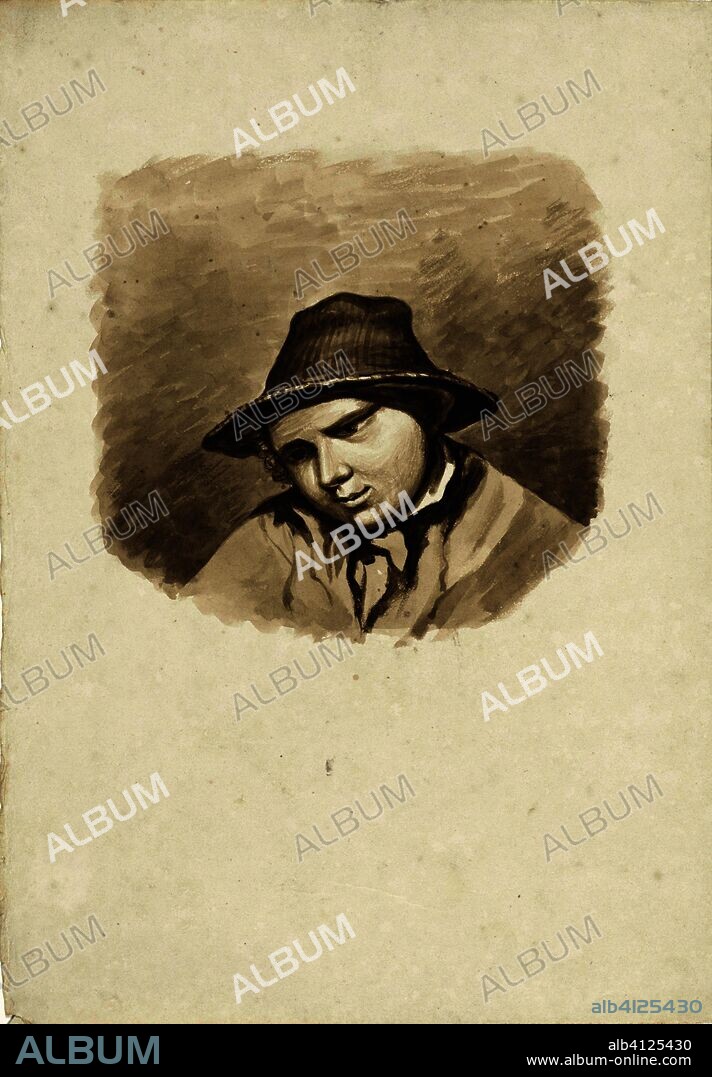 Manskop. Draughtsman: Pieter van Loon. Dating: 1811 - 1873. Measurements: h 276 mm × w 192 mm.