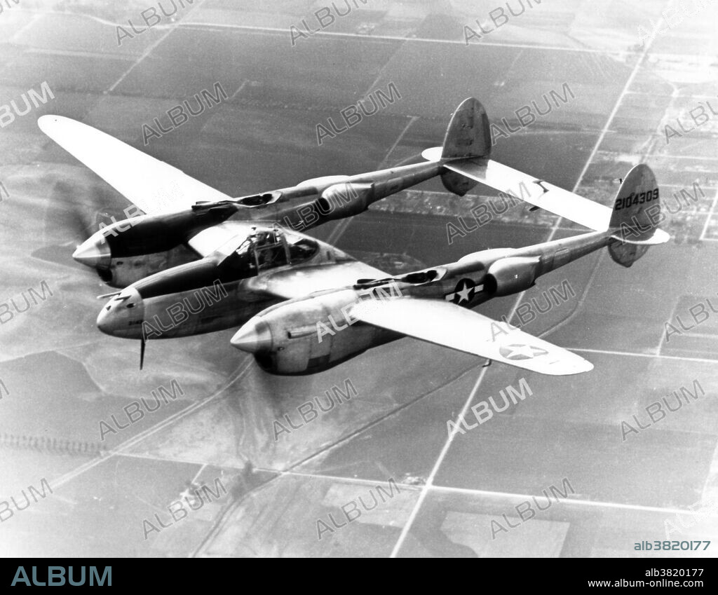 WWII, Lockheed P-38 Lightning, 1940s