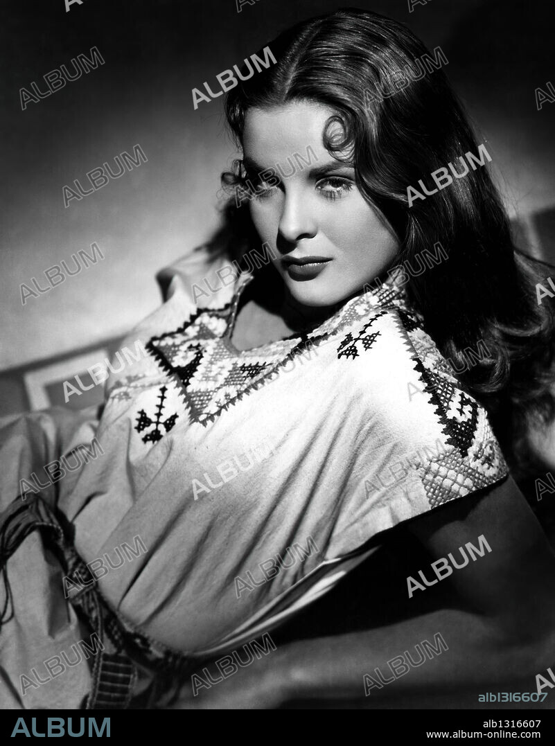 JEAN PETERS in CAPTAIN FROM CASTILE, 1947, directed by HENRY KING. Copyright 20TH CENTURY FOX.