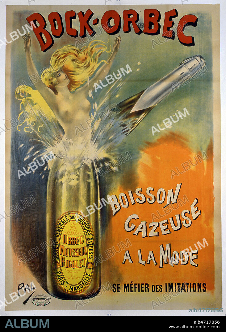 Affiche publicitaire pour la boisson gazeuse Bock-Orbec, illustree par PAL (1860-1942) vers 1900. Credit : Coll. Perrin/KHARBINE-TAPABOR.