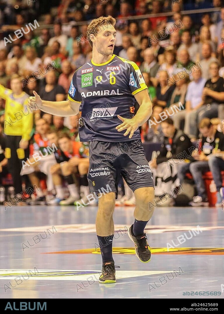 Danish handball player Niclas Kirkelokke Rhein-Neckar Löwen HBL Liqui Moly Handball-Bundesliga season 2019-20, Danish handball player Niclas Kirkelokke Rhein-Neckar Löwen HBL Liqui Moly Handball Bundesliga season 2019-20
